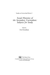 Social Histories of the Secondary Curriculum